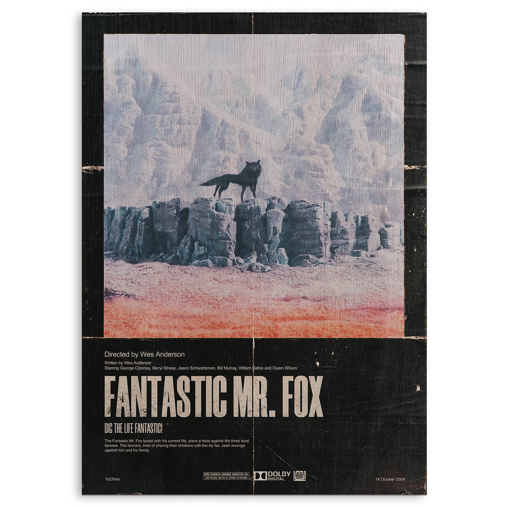 Fantastic Mr Fox Wood Print by OnWood Australia