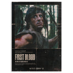 First Blood Rambo Wood Print by OnWood Australia