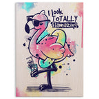 Flamazing Flamingo Wood Print by OnWood Australia