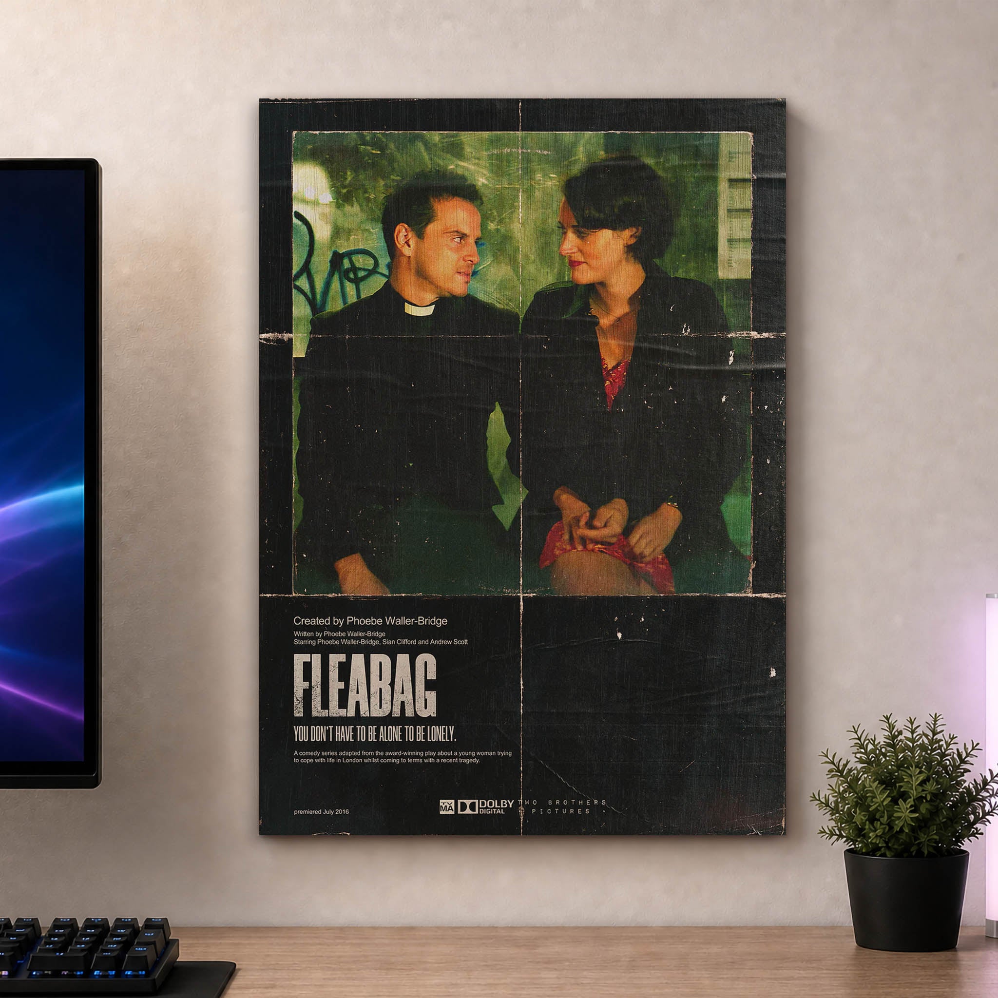 Fleabag Wood Print by OnWood Australia