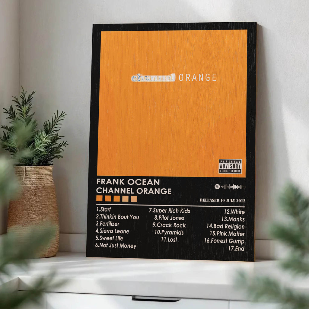 Frank Ocean Channel Orange Wood Print by OnWood Australia