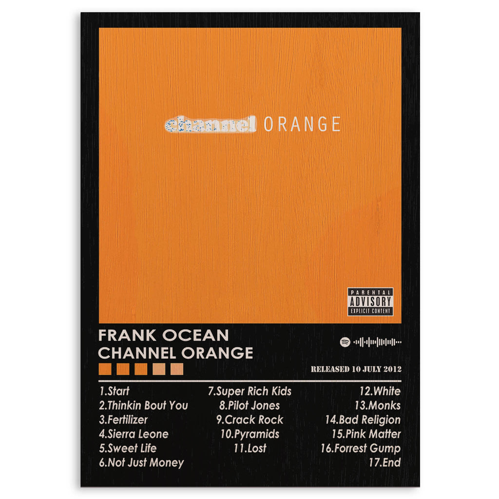 Frank Ocean Channel Orange Wood Print by OnWood Australia