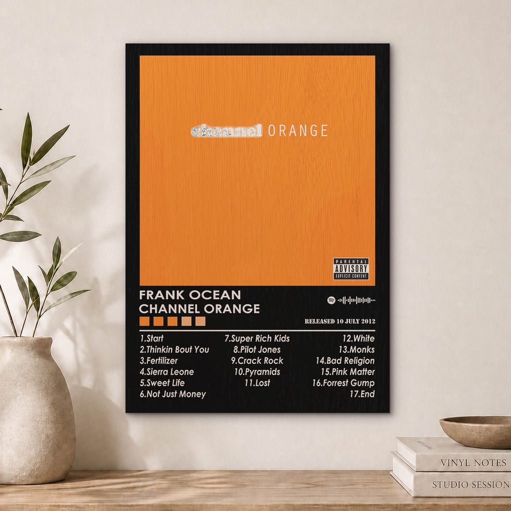 Frank Ocean Channel Orange Wood Print by OnWood Australia