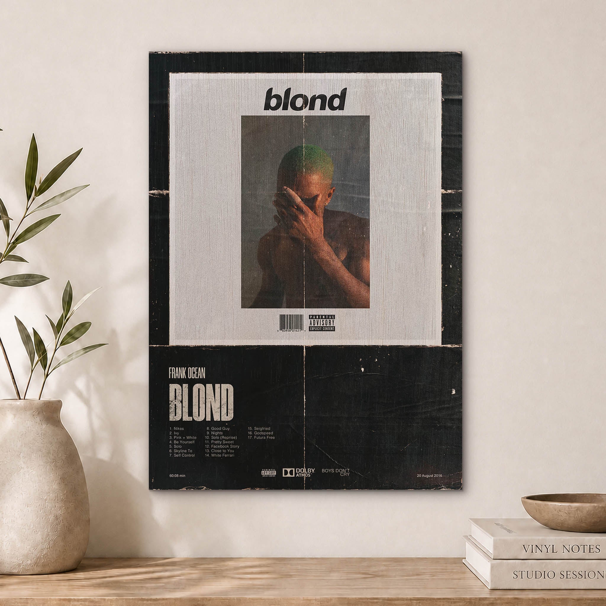 Frank Ocean Wood Print by OnWood Australia