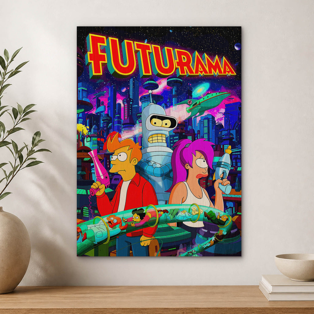 Futurama Wood Print by OnWood Australia