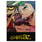 Gorillaz Wood Print by OnWood Australia