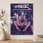 Gorillaz Wood Print by OnWood Australia