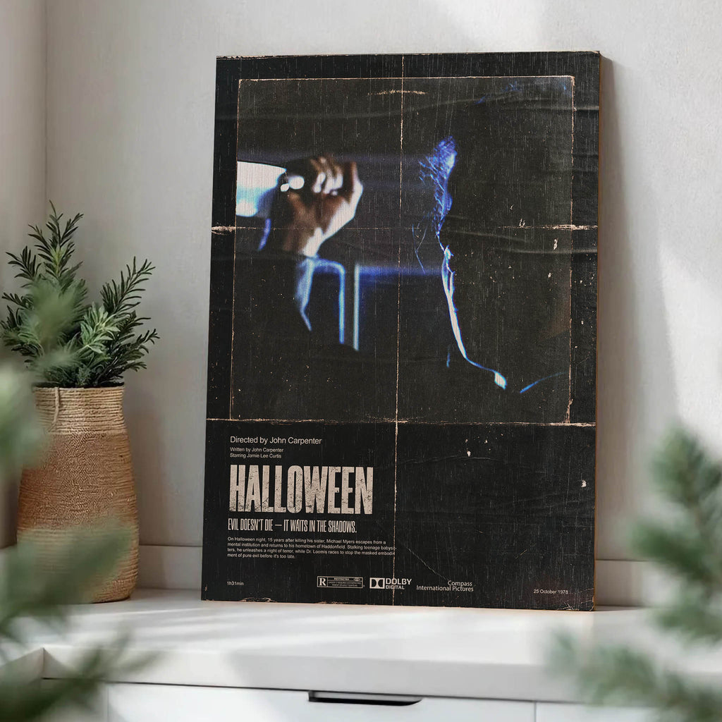 Halloween Michael Myers Wood Print by OnWood Australia