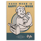 Hard Work Happy Work Wood Print by OnWood Australia