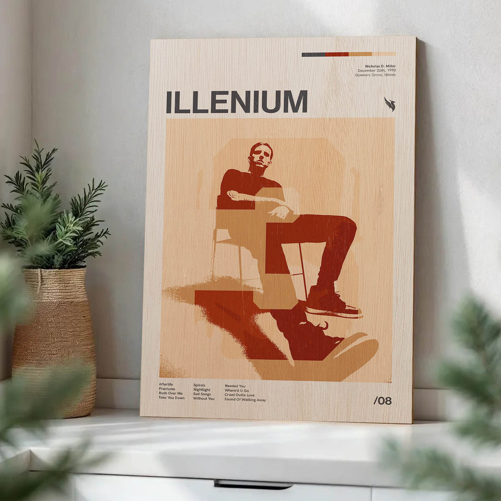 Illenium Wood Print by OnWood Australia