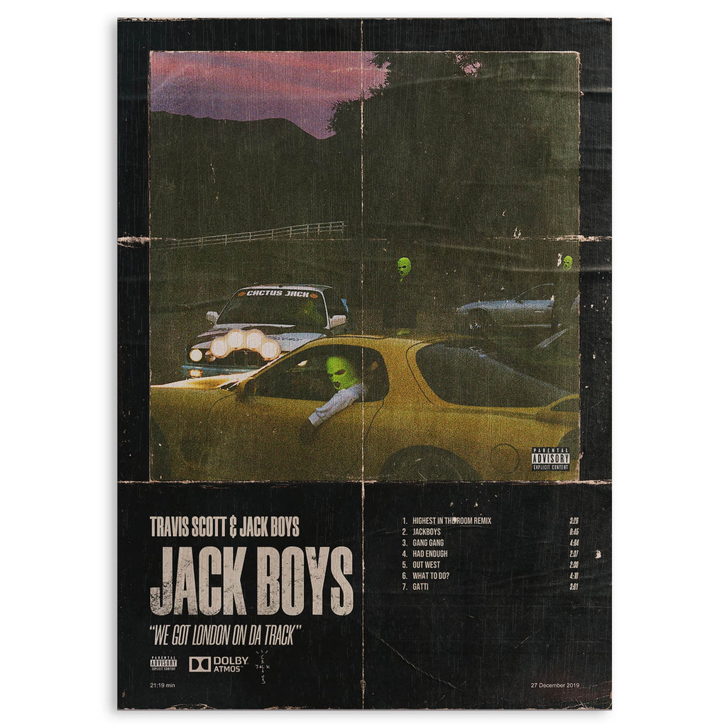 Jack Boys Travis Scott Wood Print by OnWood Australia