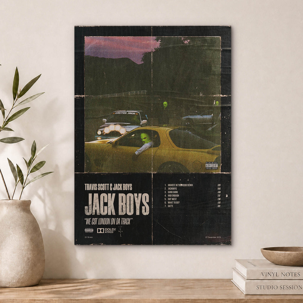 Jack Boys Travis Scott Wood Print by OnWood Australia
