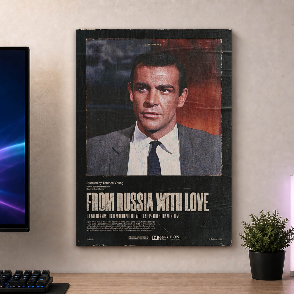 James Bond 007 Wood Print by OnWood Australia