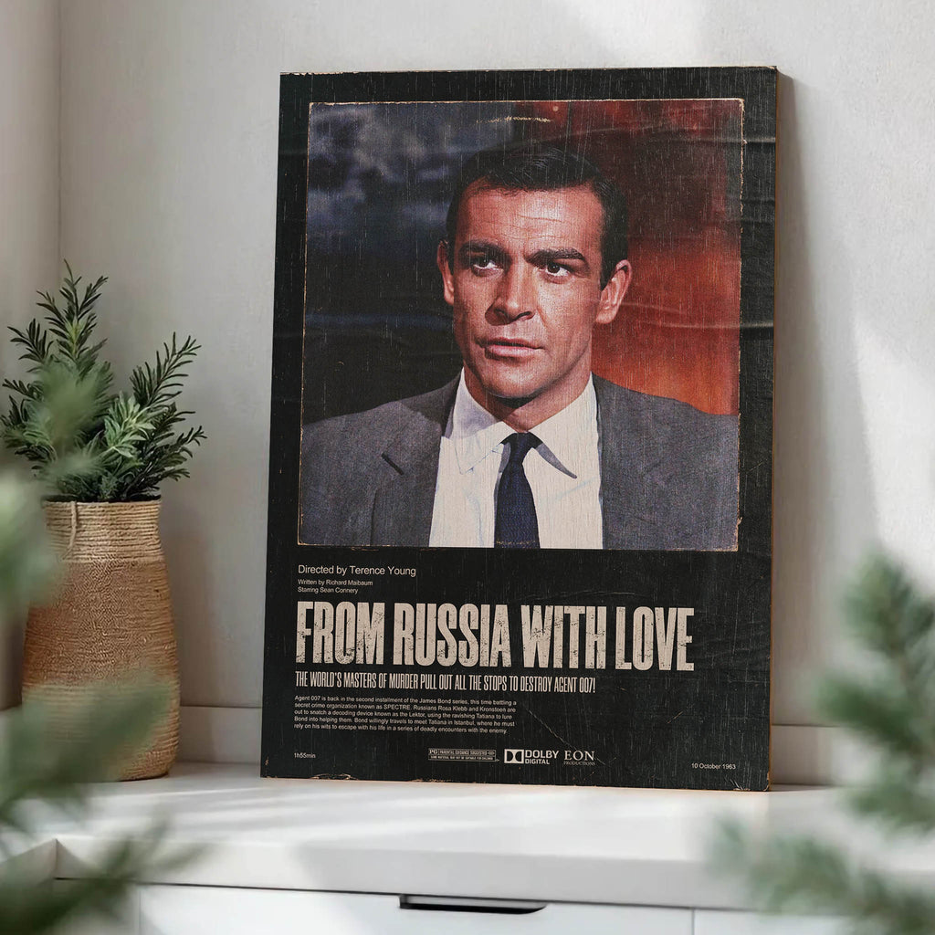 James Bond 007 Wood Print by OnWood Australia