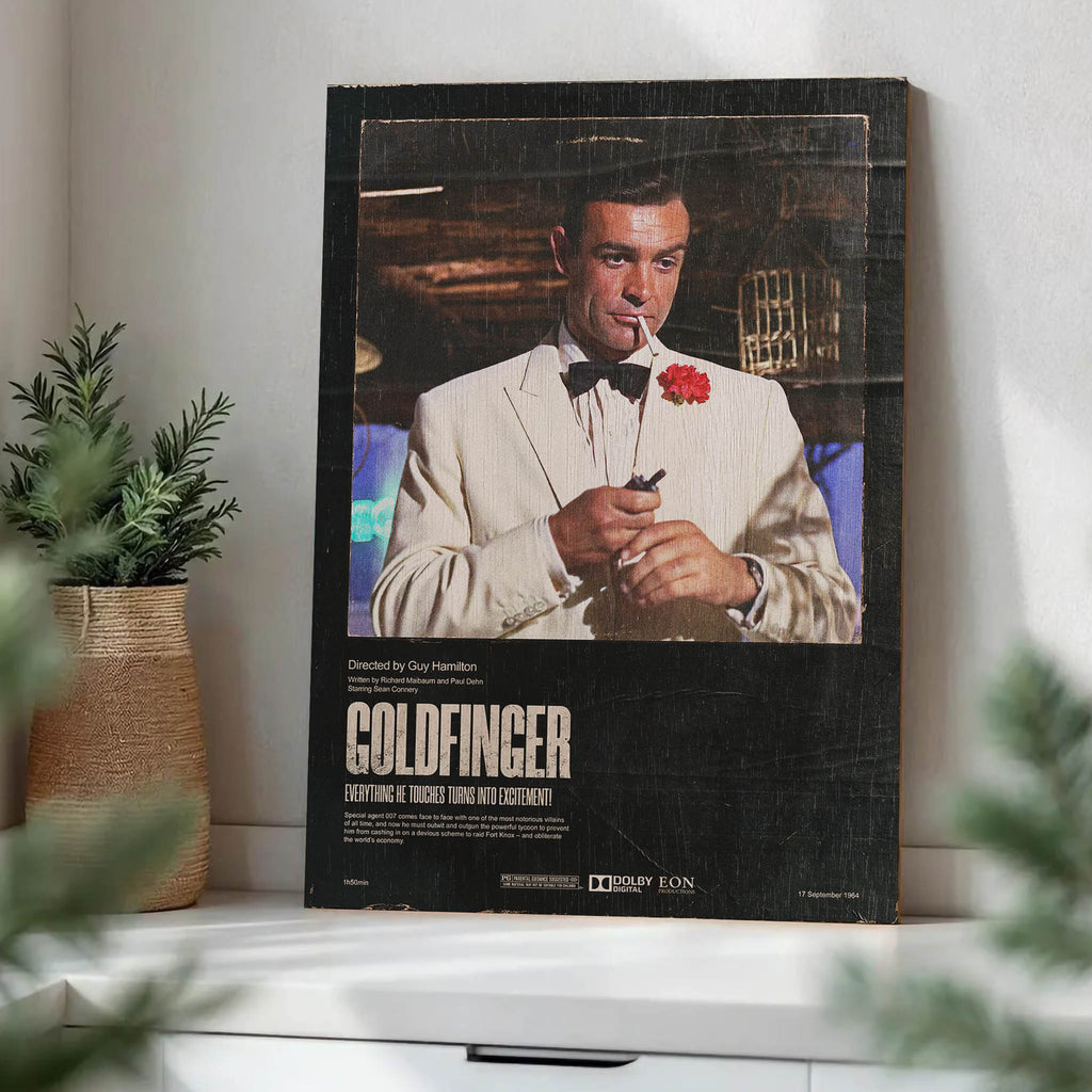 James Bond 007 Wood Print by OnWood Australia