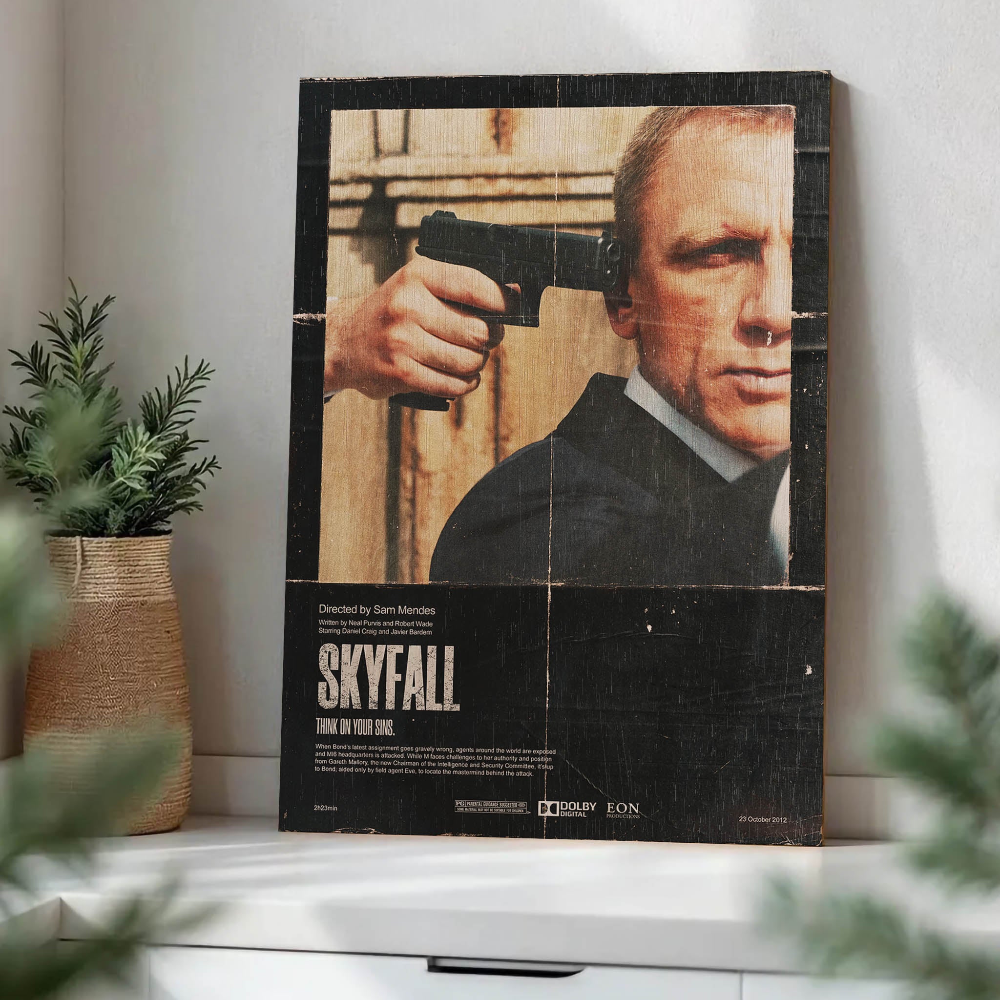 James Bond Wood Print by OnWood Australia