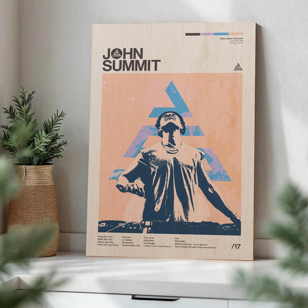 John Summit Wood Print by OnWood Australia