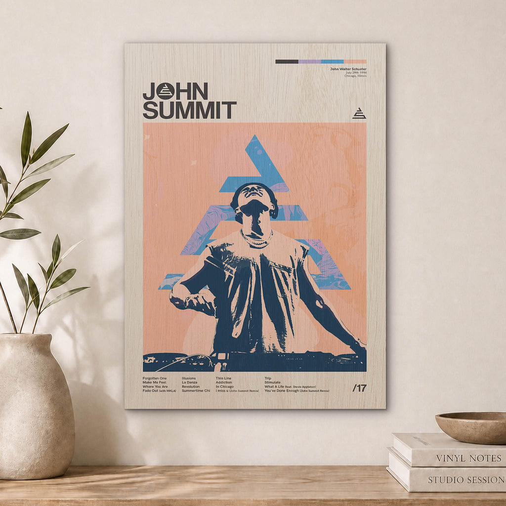 John Summit Wood Print by OnWood Australia