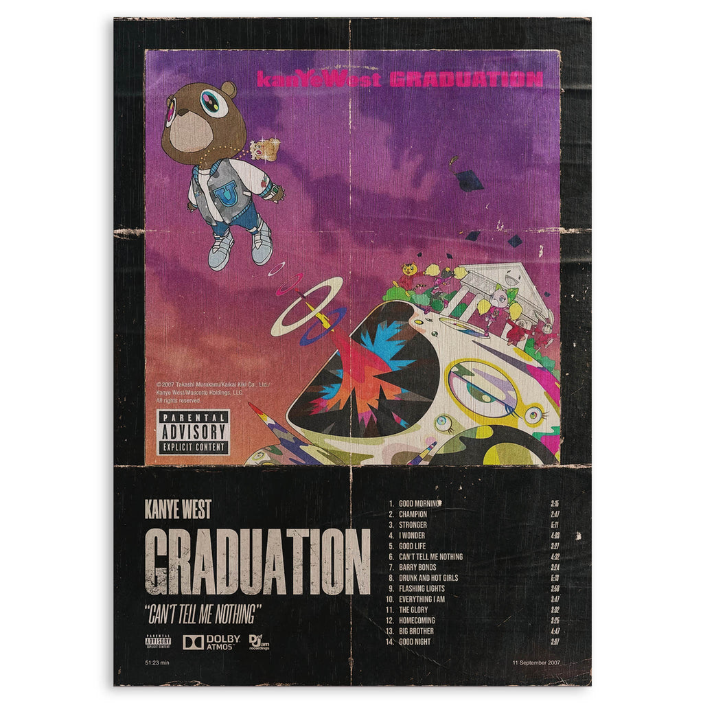 Kanye West Graduation Wood Print by OnWood Australia