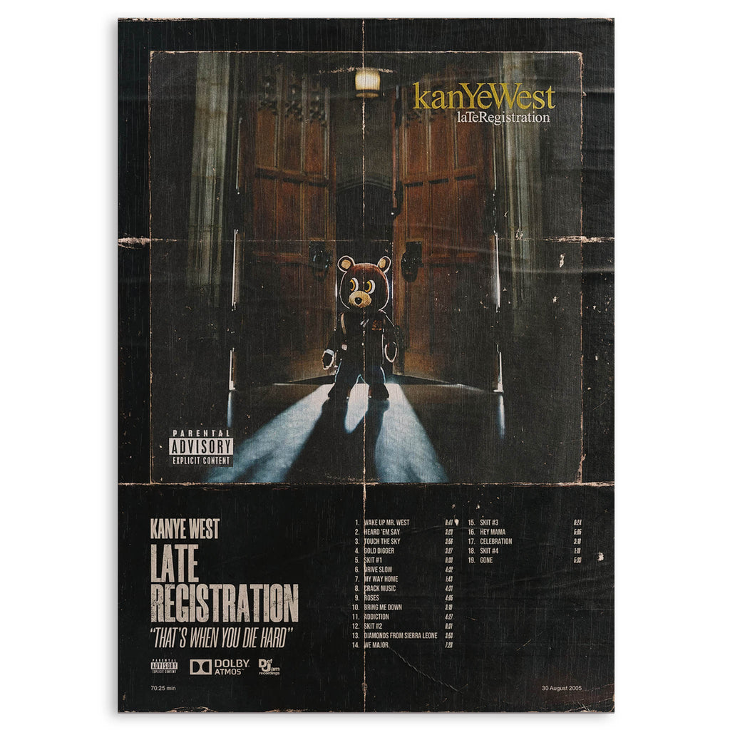 Kanye West Late Registration Wood Print by OnWood Australia