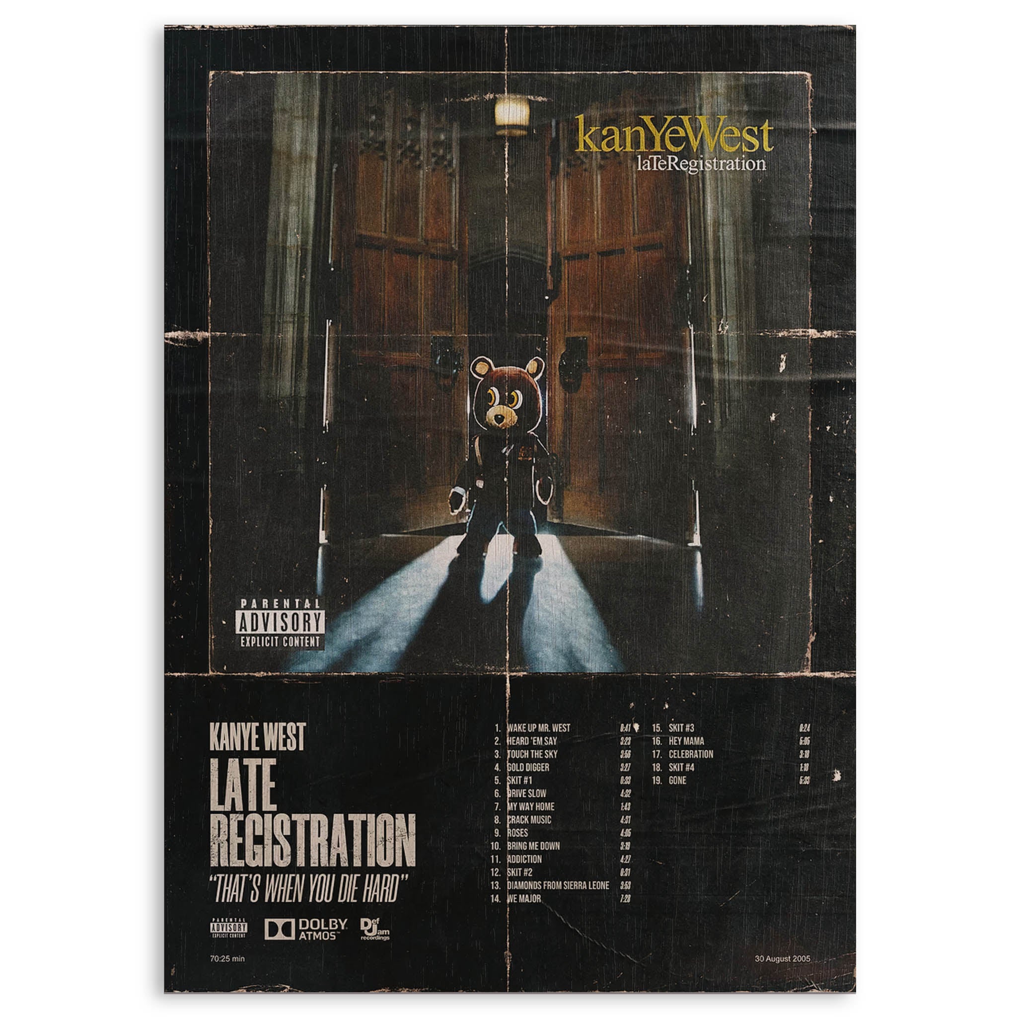 Kanye West Late Registration Wood Print by OnWood Australia
