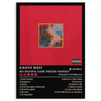 Kanye West My Beautiful Dark Twisted Fantasy Wood Print by OnWood Australia
