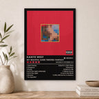 Kanye West My Beautiful Dark Twisted Fantasy Wood Print by OnWood Australia