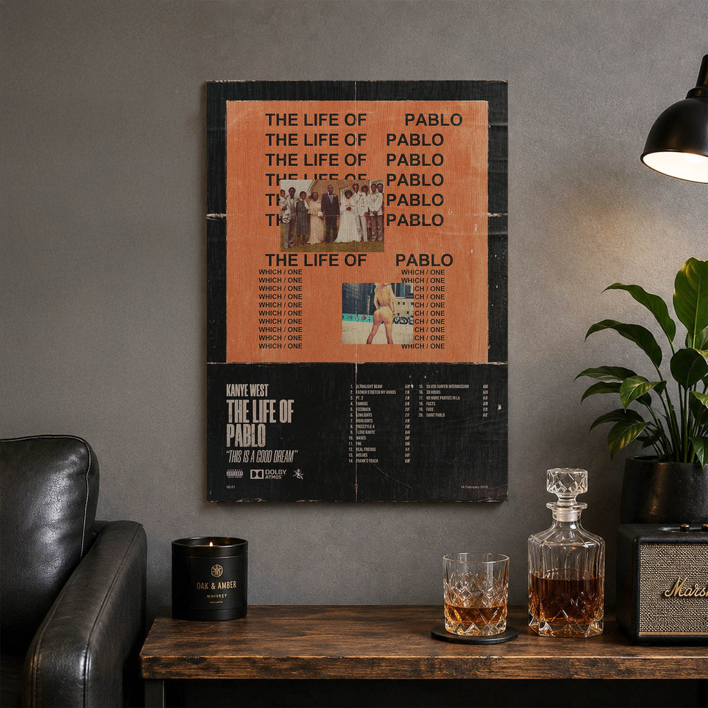 Kanye West the Life of Pablo Wood Print by OnWood Australia