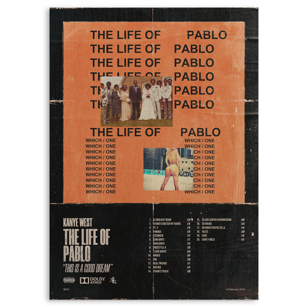 Kanye West the Life of Pablo Wood Print by OnWood Australia