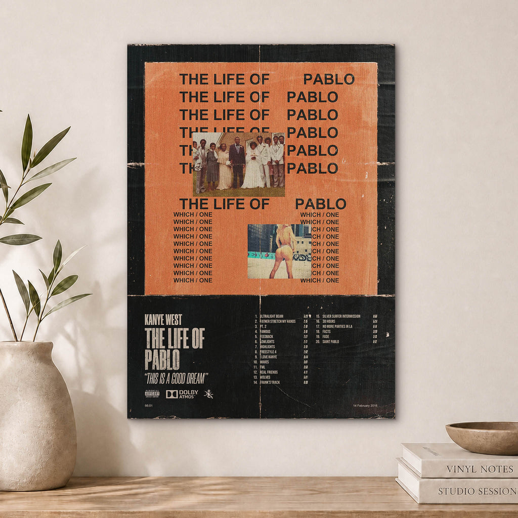 Kanye West the Life of Pablo Wood Print by OnWood Australia