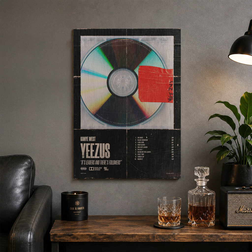 Kanye West Yeezus Wood Print by OnWood Australia