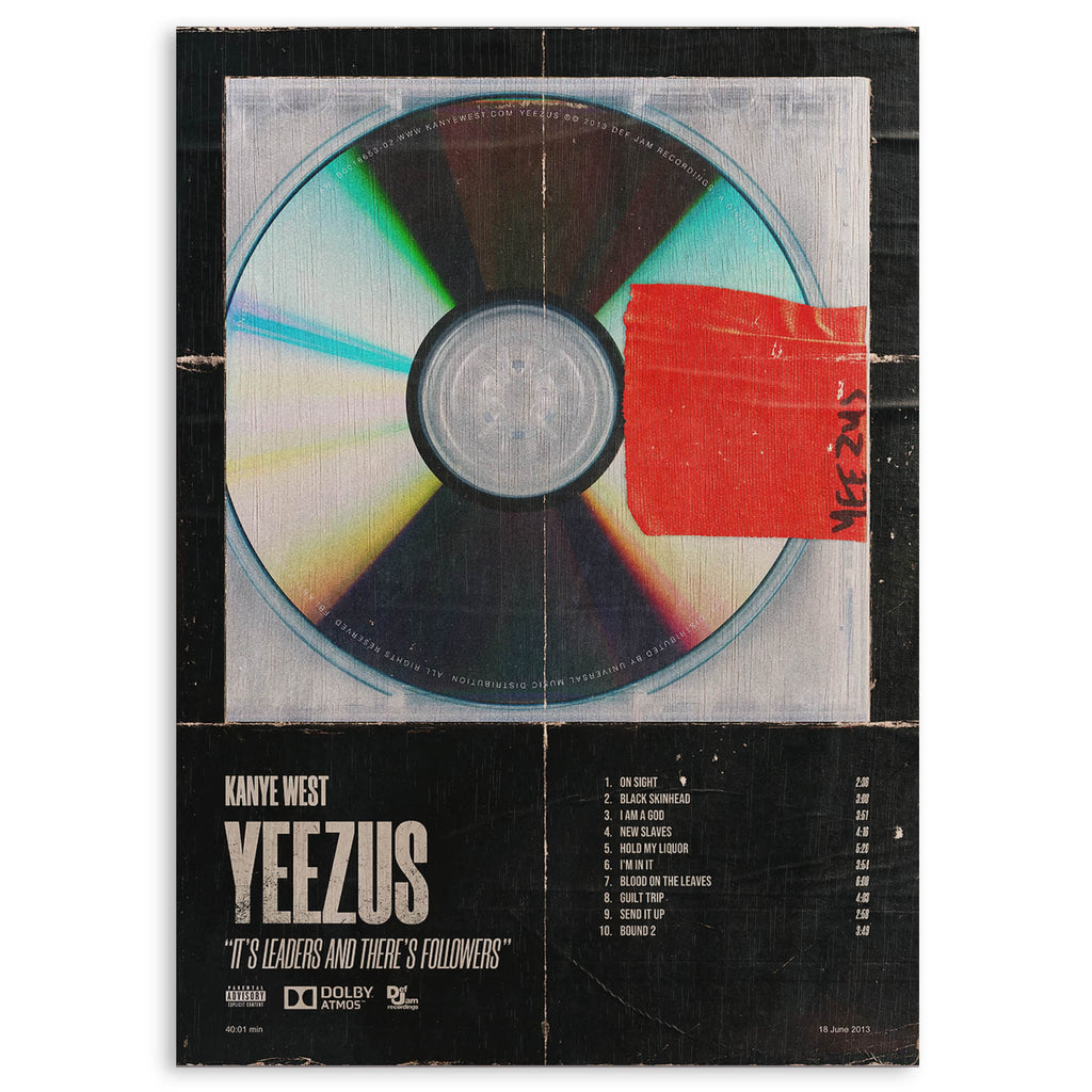 Kanye West Yeezus Wood Print by OnWood Australia
