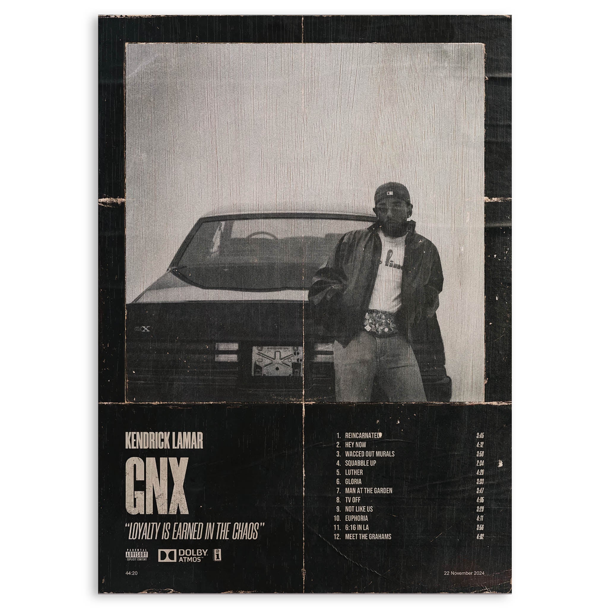 Kendrick Lamar GNX Wood Print by OnWood Australia
