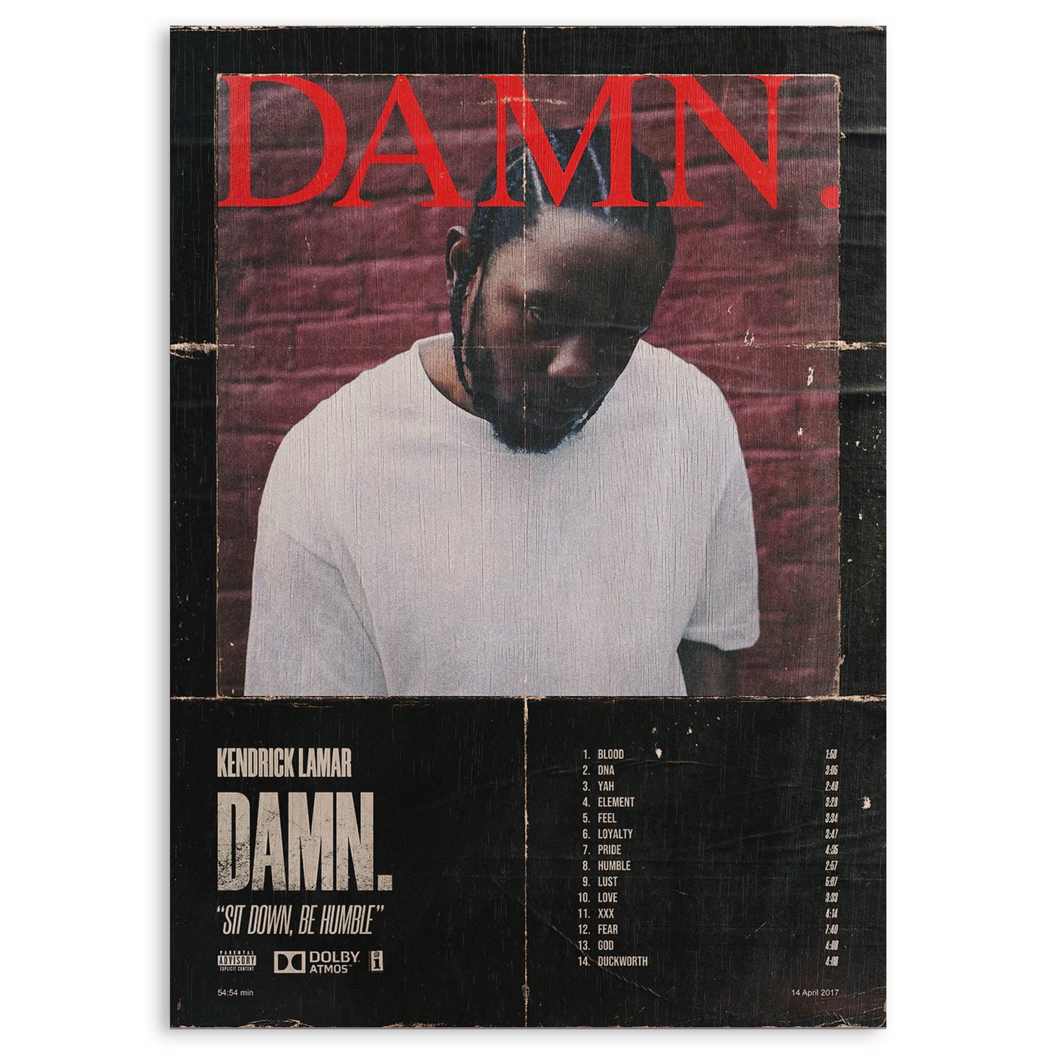 Kendrick Lamar Wood Print by OnWood Australia