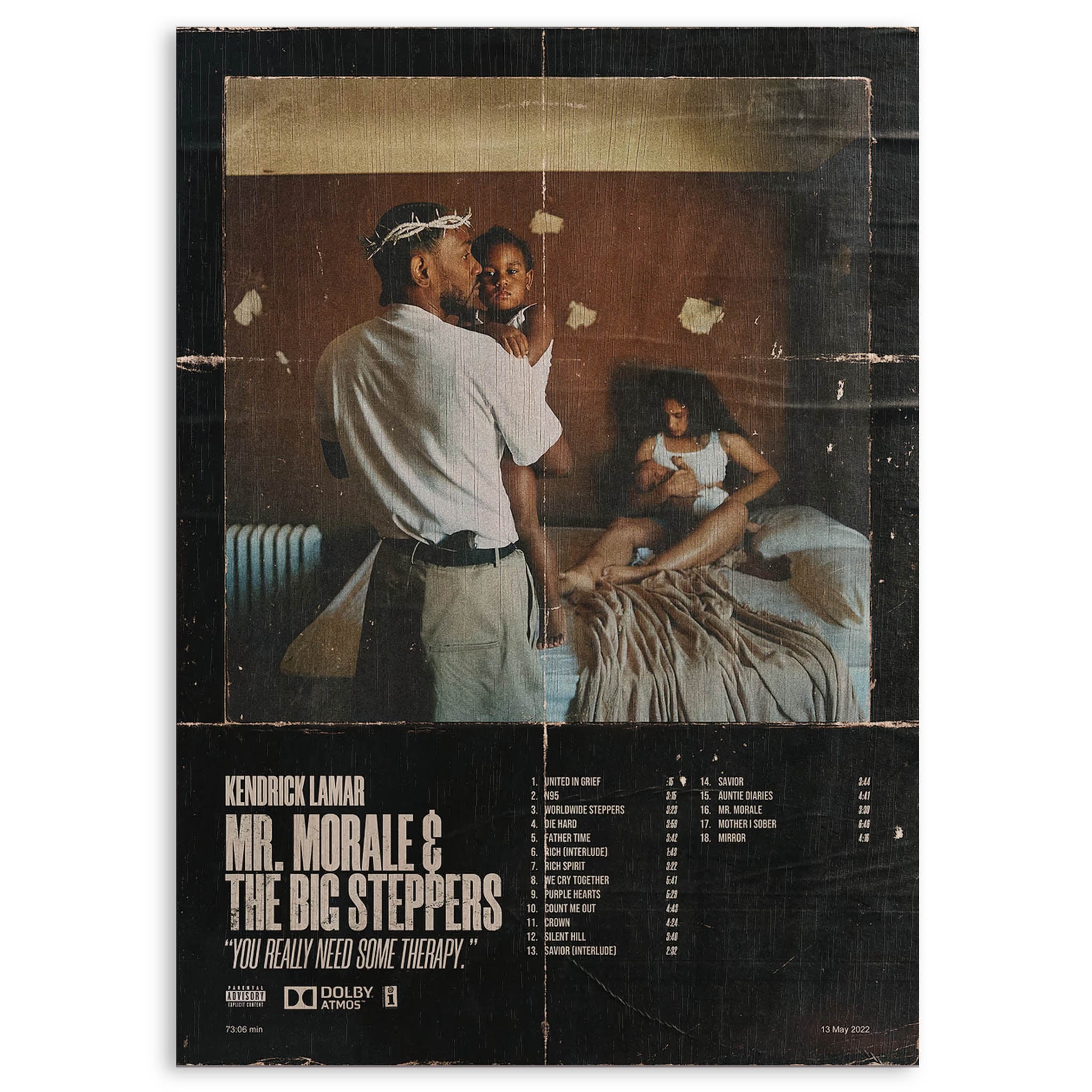 Kendrick Lamar Wood Print by OnWood Australia