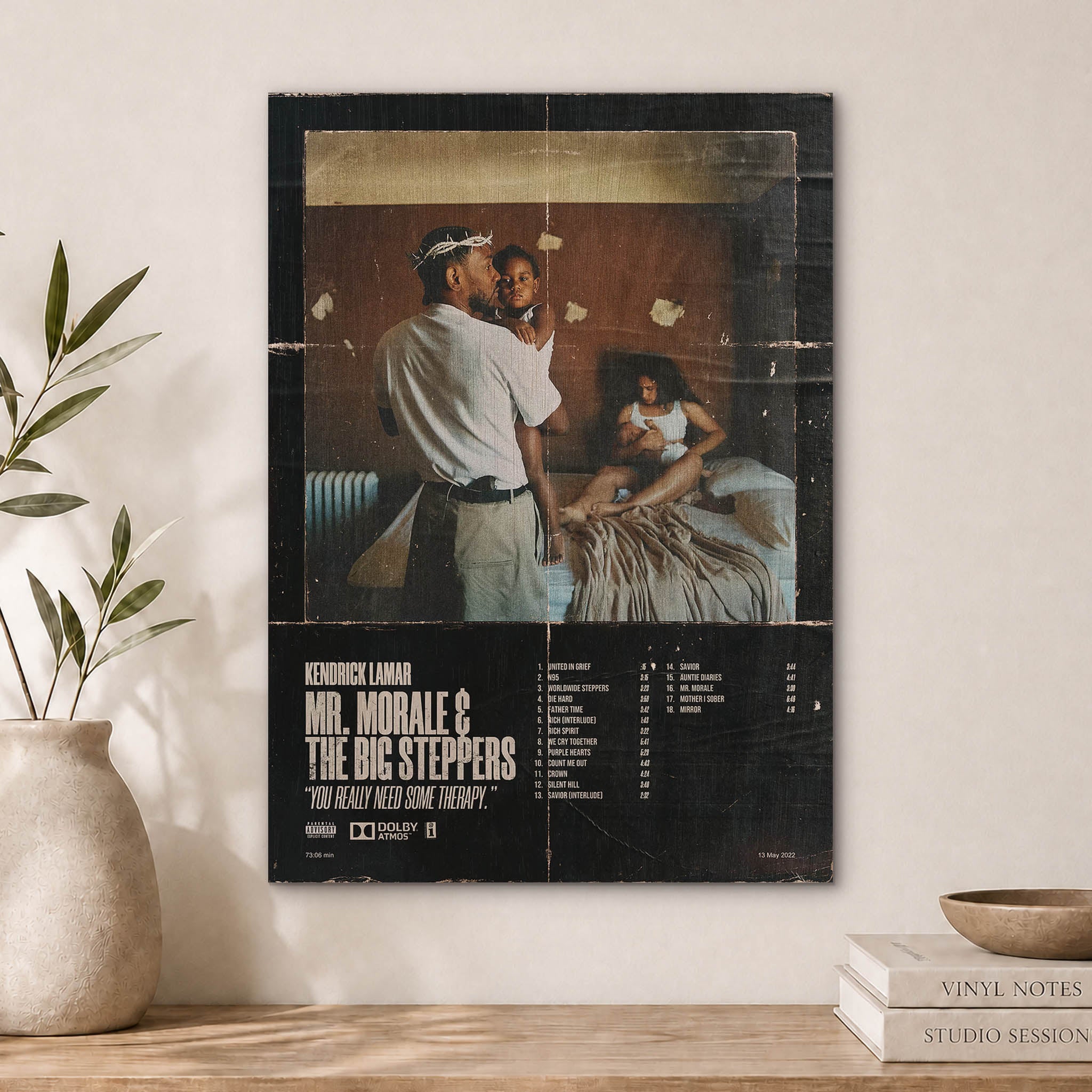 Kendrick Lamar Wood Print by OnWood Australia