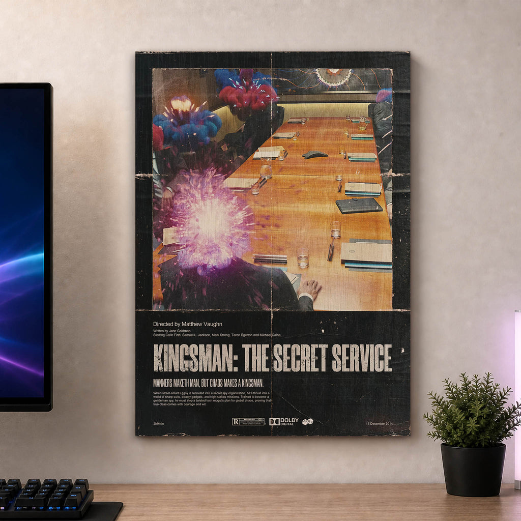 Kingsman the Secret Service Wood Print by OnWood Australia