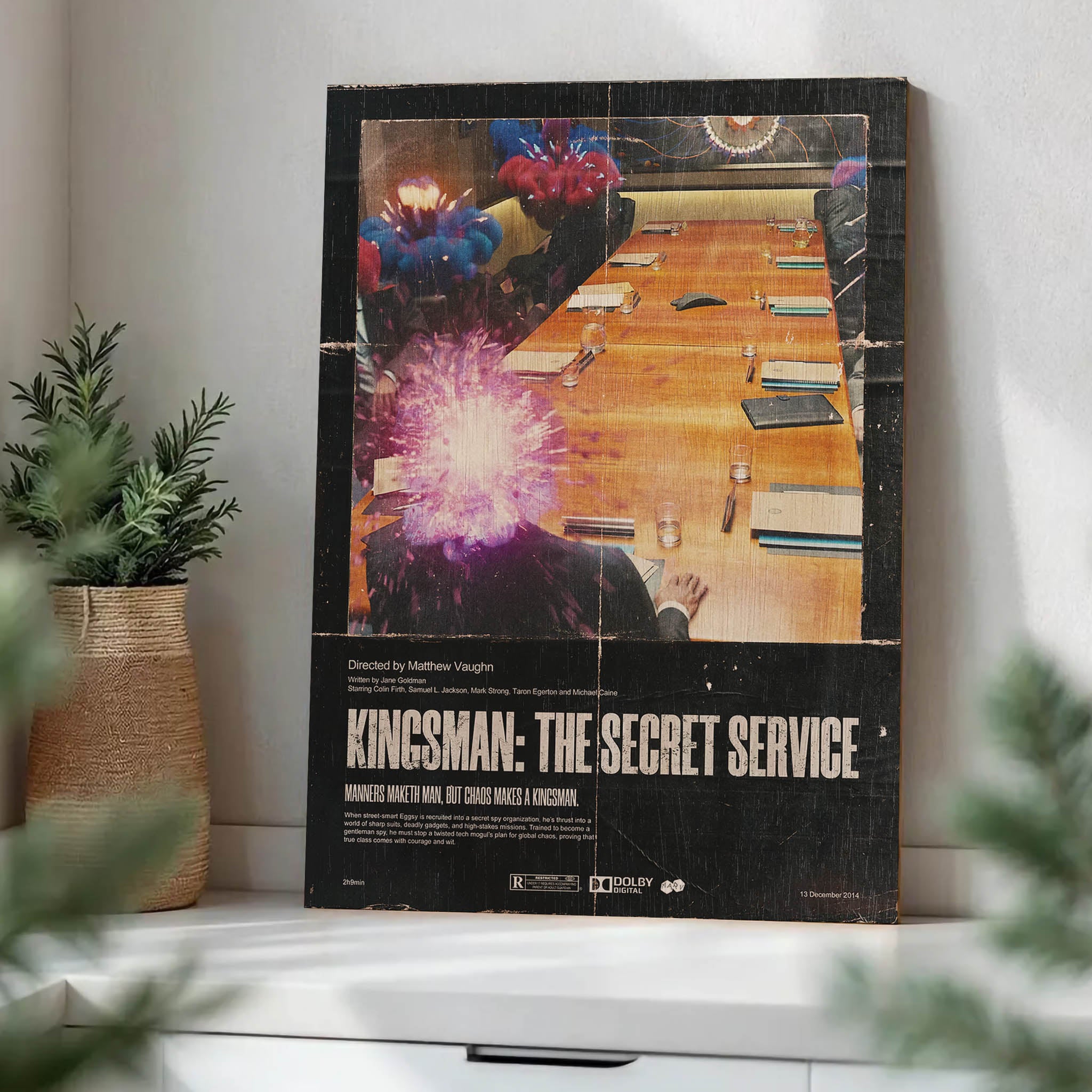 Kingsman the Secret Service Wood Print by OnWood Australia