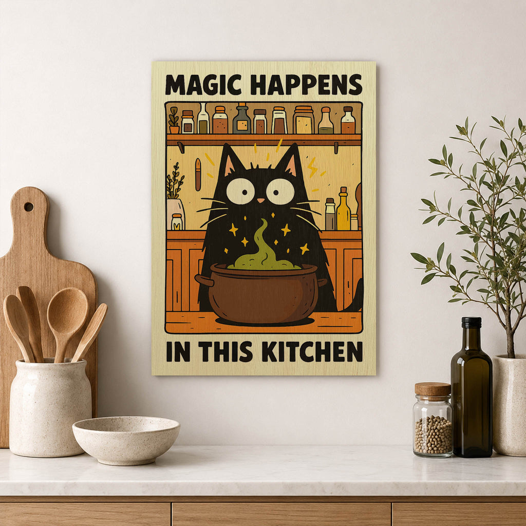 Kitchen Magic Wood Print by OnWood Australia