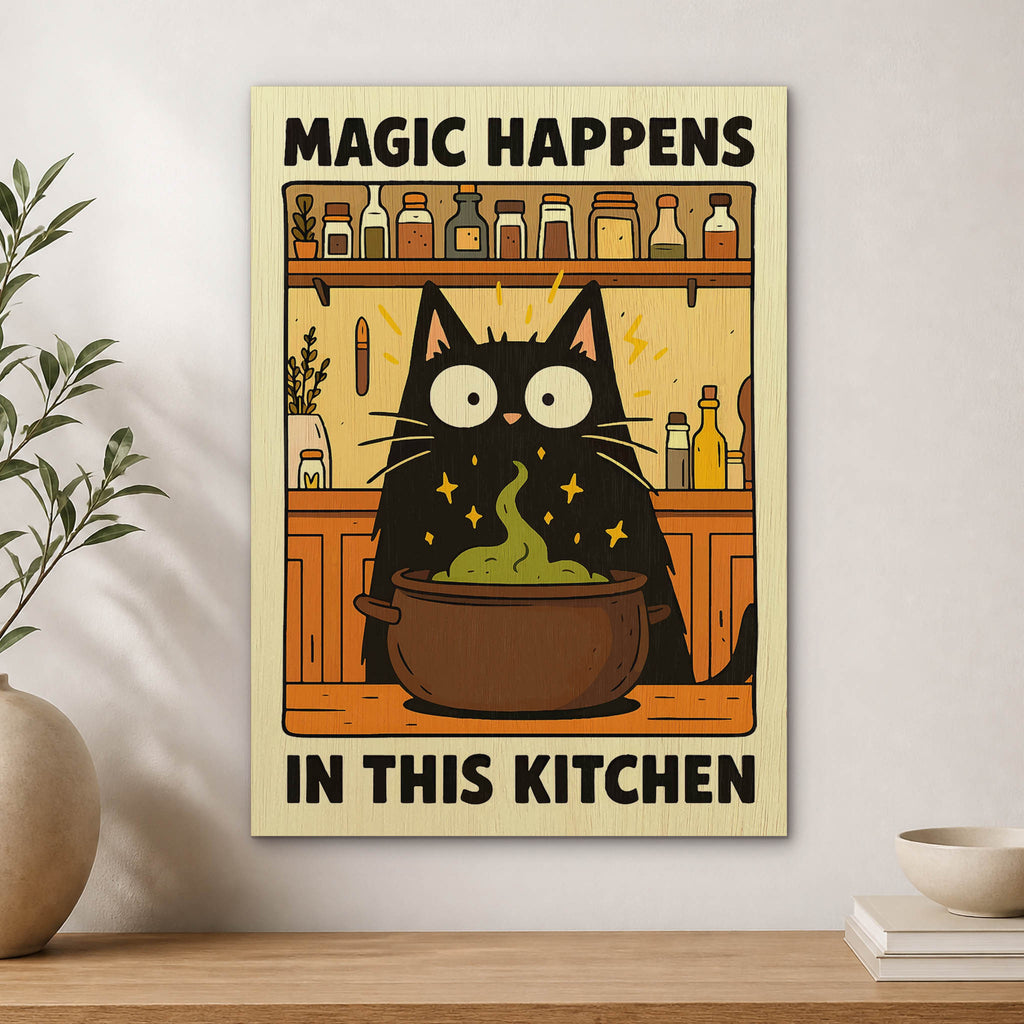 Kitchen Magic Wood Print by OnWood Australia
