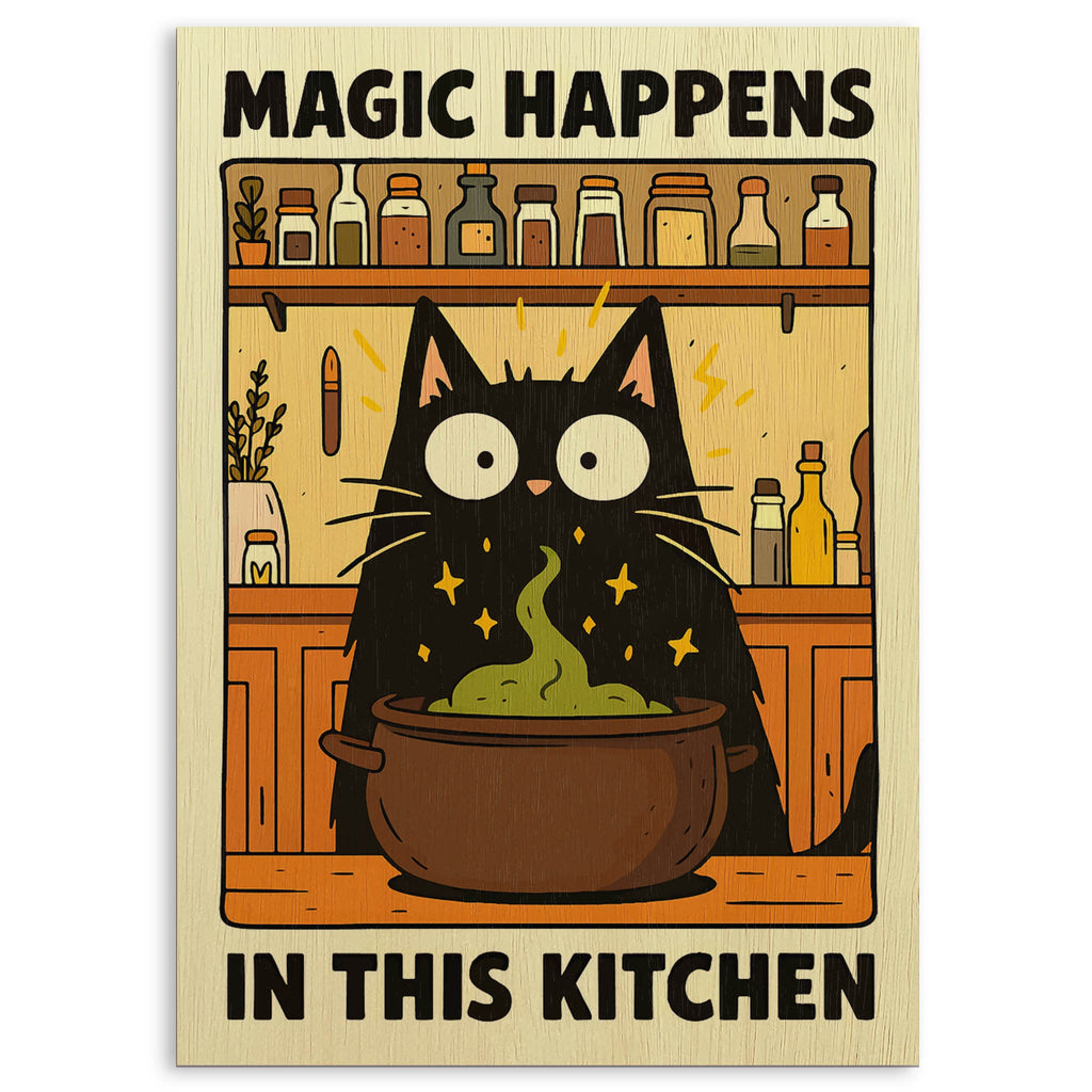 Kitchen Magic Wood Print by OnWood Australia