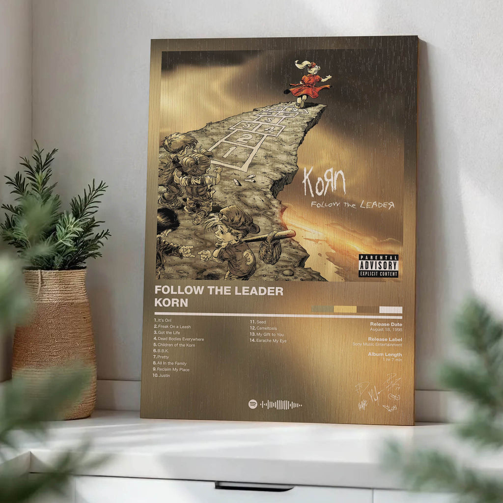 Korn Follow the Leader Wood Print by OnWood Australia