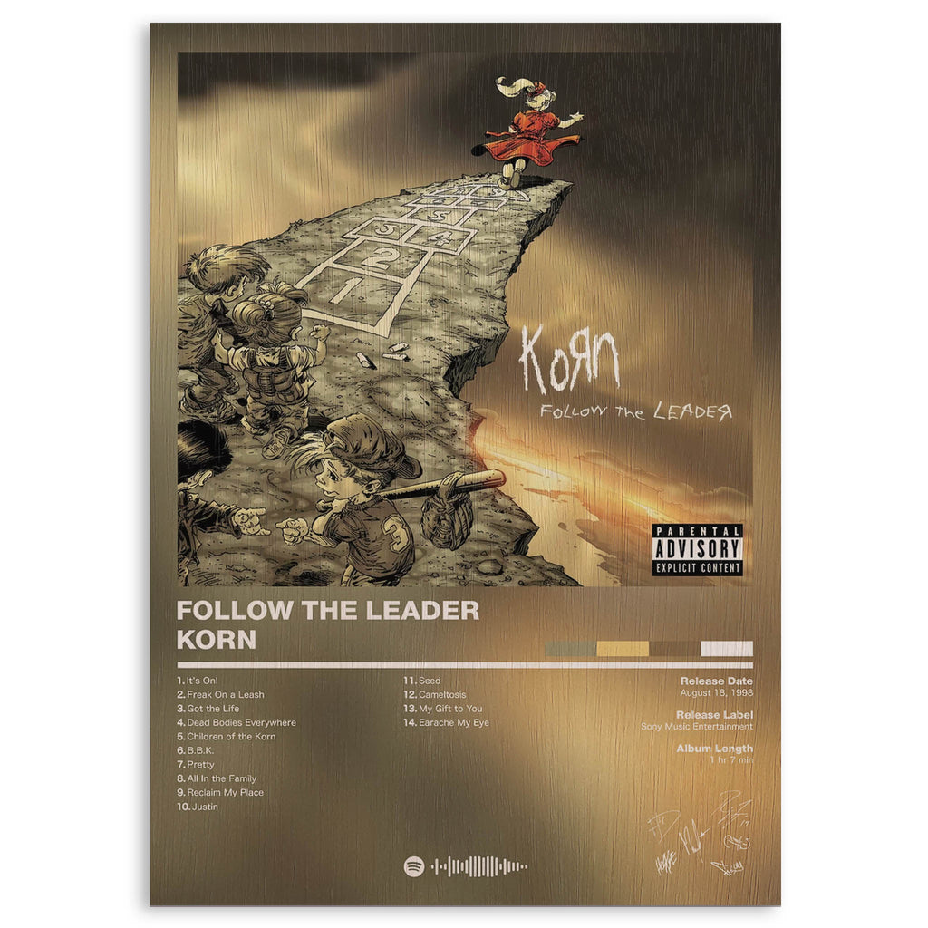 Korn Follow the Leader Wood Print by OnWood Australia