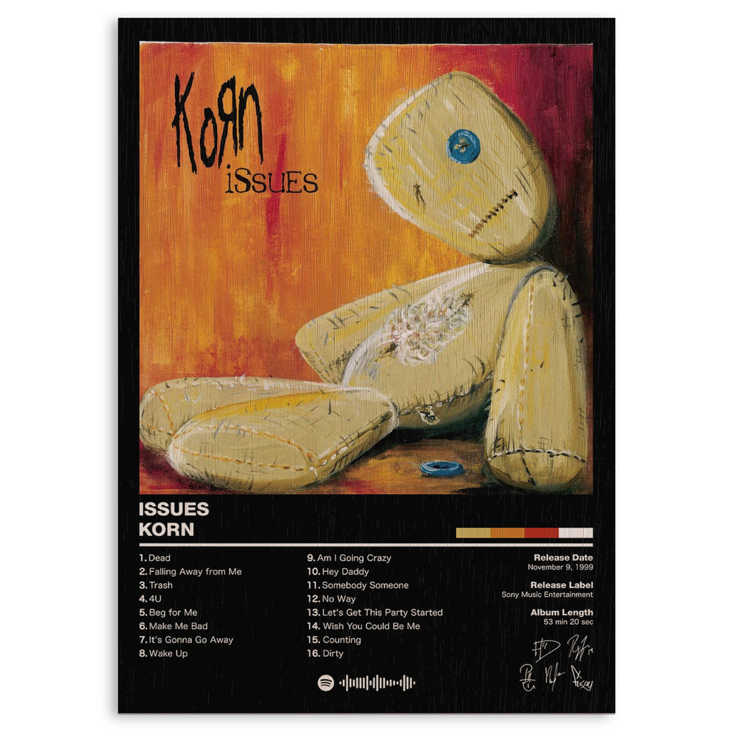 Korn Issues Wood Print by OnWood Australia