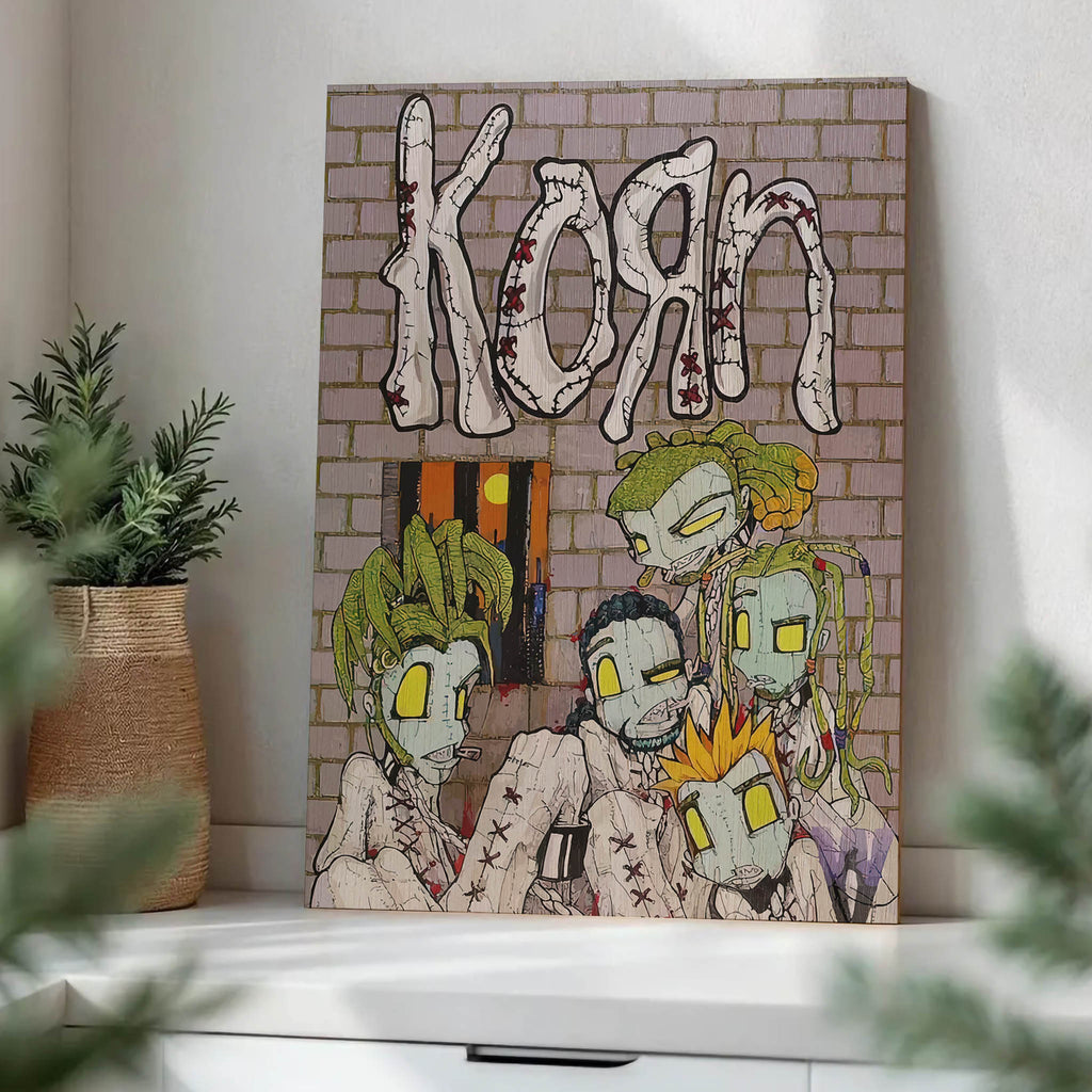 Korn Wood Print by OnWood Australia