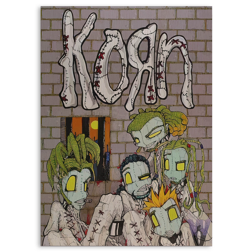 Korn Wood Print by OnWood Australia