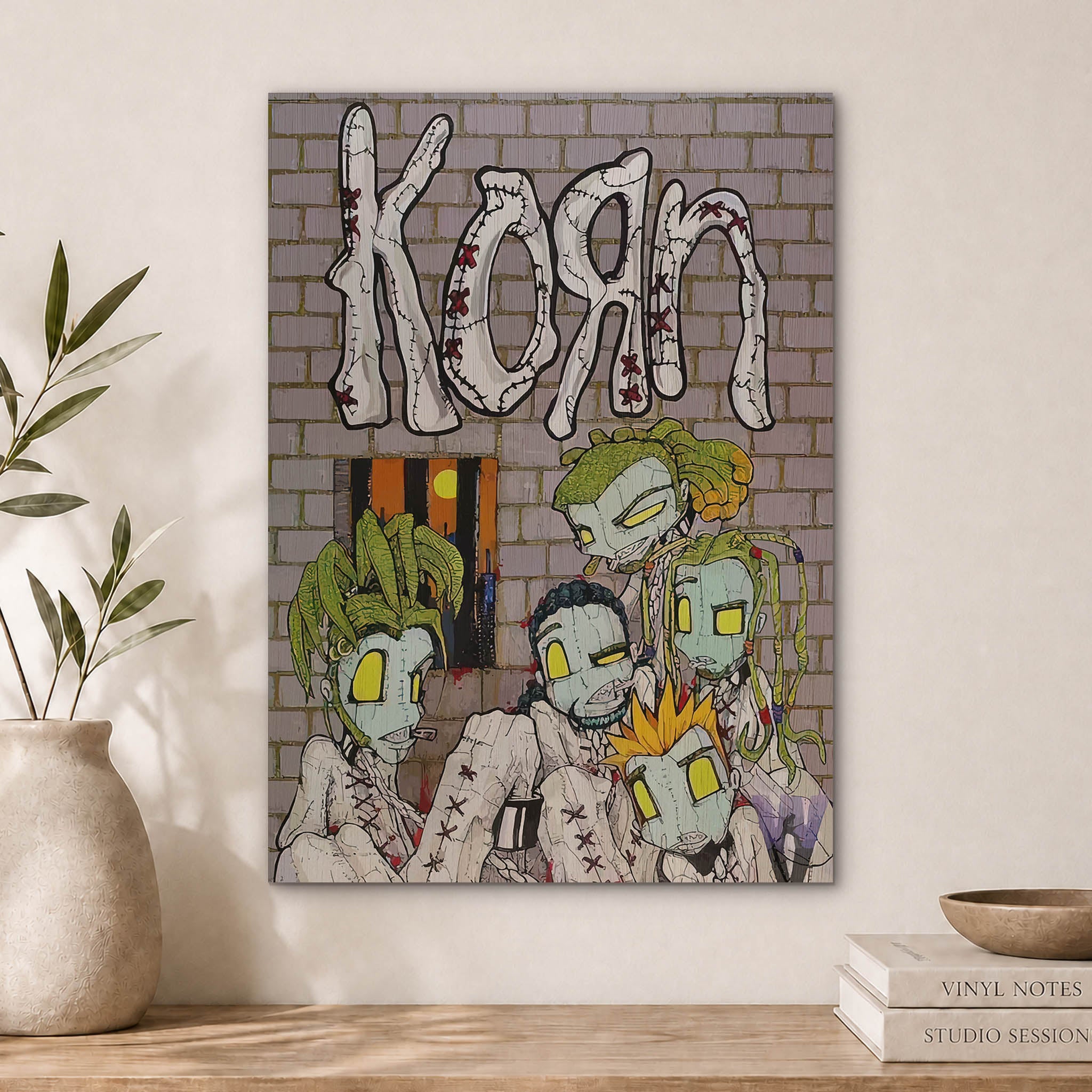 Korn Wood Print by OnWood Australia