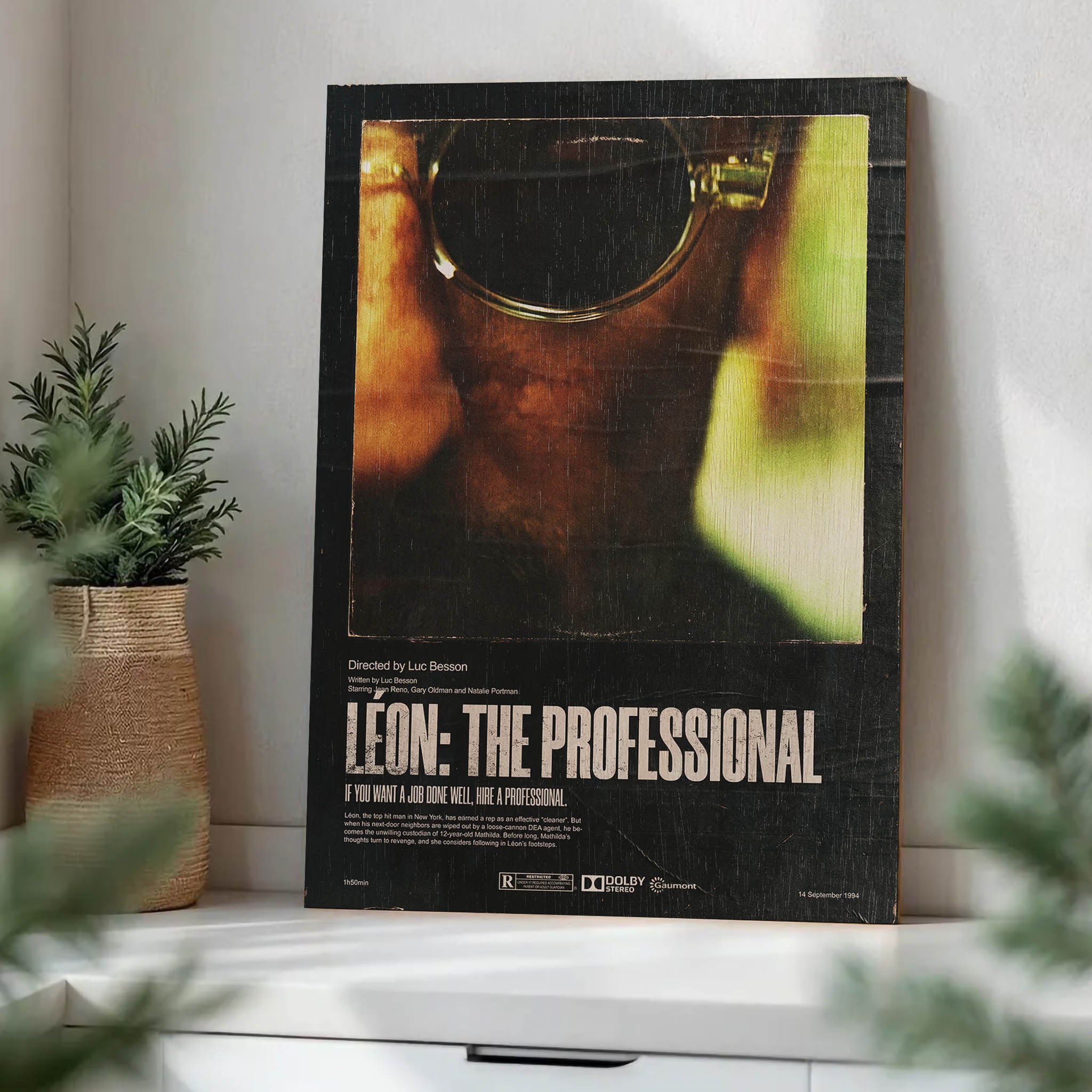 Leon the Professional Wood Print by OnWood Australia