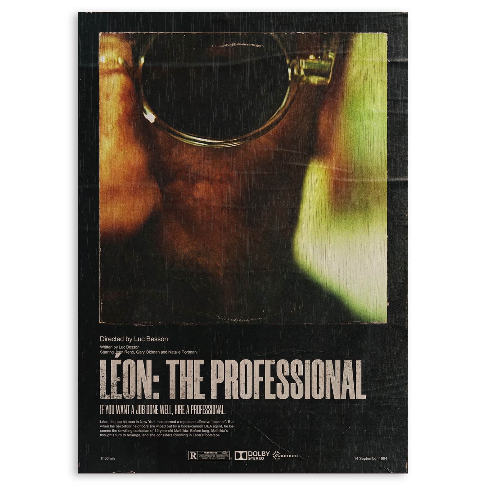 Leon the Professional Wood Print by OnWood Australia