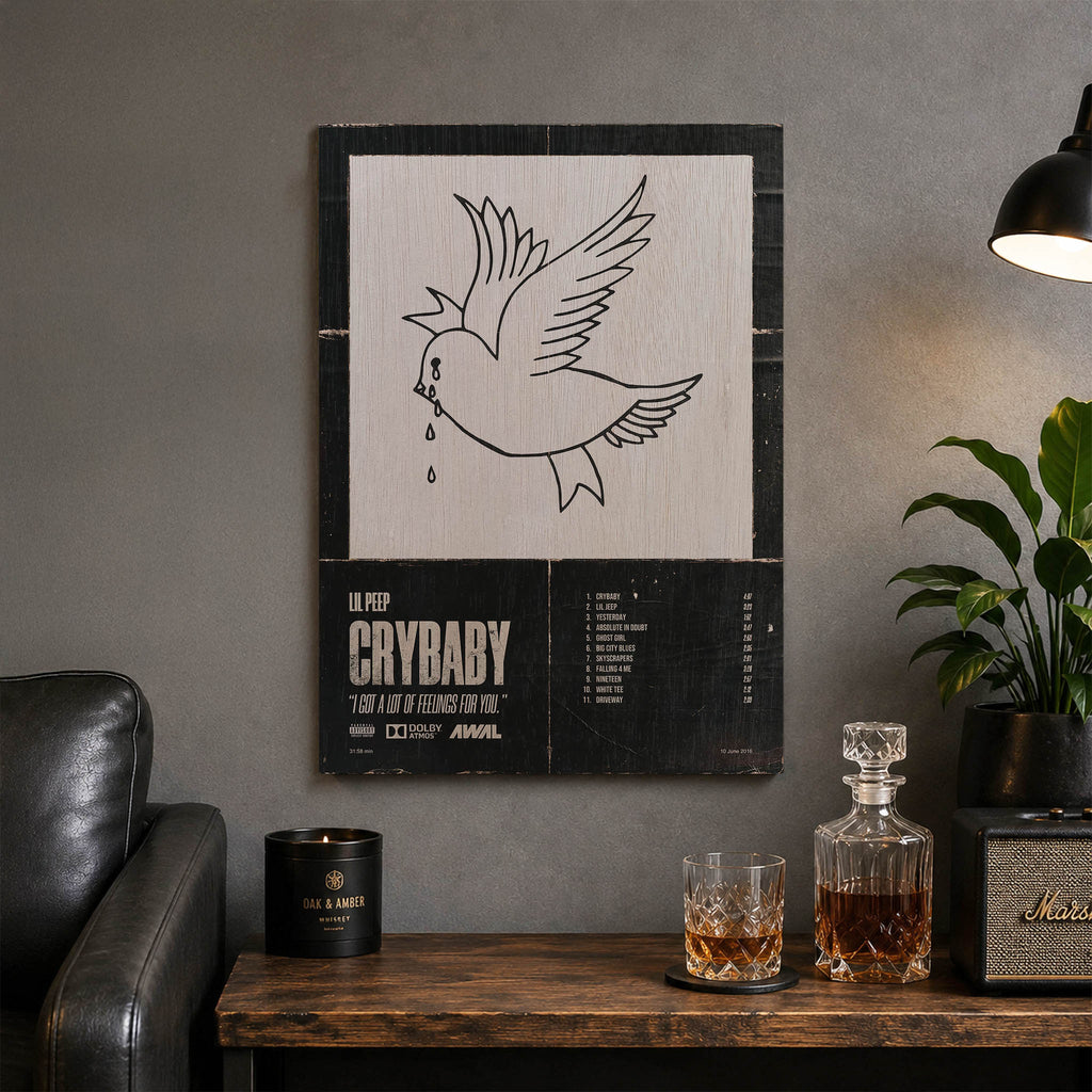 Lil Peep Wood Print by OnWood Australia